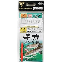 サカキチ Amazon | がまかつ チカ サビキ仕掛け T-206 チカ 7本鈎 皮付き